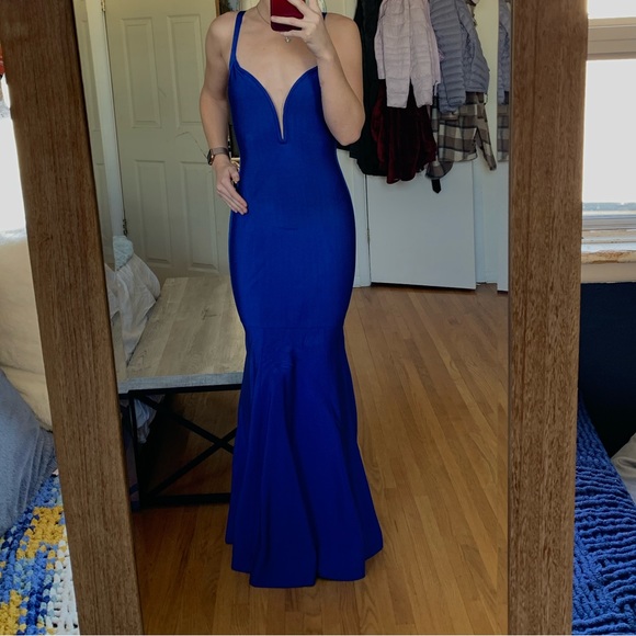 Marciano by Guess Blue Bodycon Mermaid Dress - Picture 2 of 5